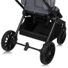 Lionelo Mika Plus 3en1 Grey Stone — carrito multifuncional con silla de coche